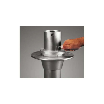 Barka Table Leg, 24V, 2-Stage, Flush-Mounted 180-695mm
