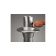 Barka Table Leg, 24V, 2-Stage, Flush-Mounted 180-695mm
