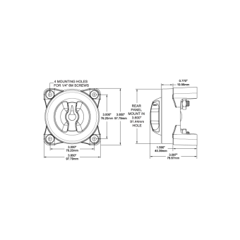 Blue Sea 5510EB - Battery Switches Dual Circuit Series E Bulk