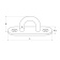 Hollex Oval Deck Eye 80x26mm Stainless Steel 316
