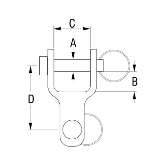 Ronstan RF815 Two Way Link, 5mm