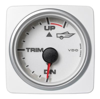 VDO AcquaLink Trim Angle Gauge (Color: White)