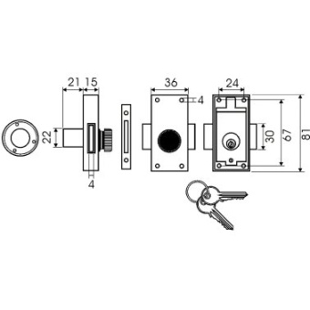 Euromarine Marine Cylinder Lock