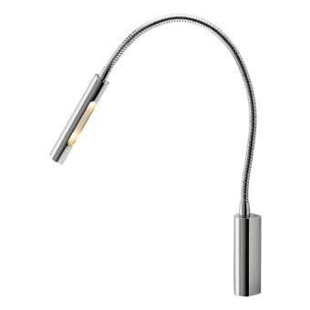 BCM Reading Lamp Stilo S Polished Chrome 3000K Red With Driver