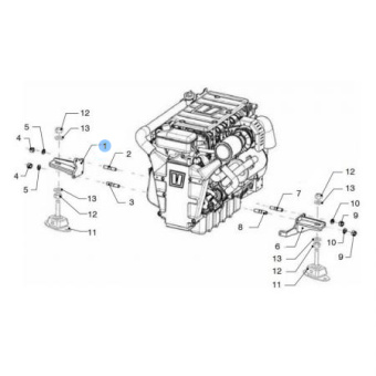 Vetus VFP01693 - Motor Mount