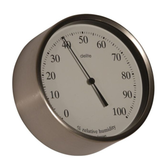 Delite 607700 - Hygrometer Clausen Stainless Steel 100 mm