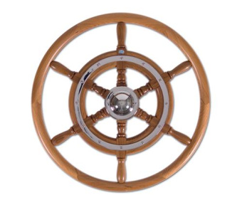 Stazo Steering Wheel Type 02 Mahogany/Chrome 60cm