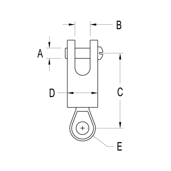 Ronstan RF78B Eye & Fork Swivel