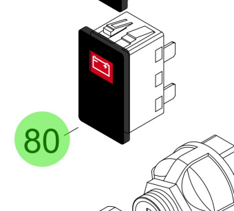 Steyr Z002197-0 - Battery Charge Warning LED