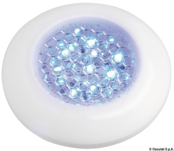 Osculati 13.179.11 - Watertight White Ceiling Light, Blue LED Light