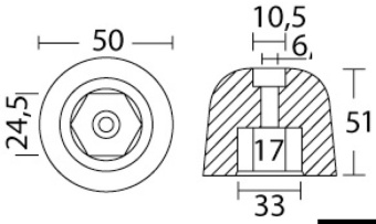 Osculati 43.070.10 - Spare Anode For Vetus Bow 220