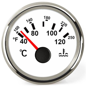 Hollex Cooling Water Temperature Gauge White AISI 9-32V 120°