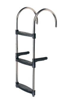 Nuova Rade 50053 - Swim Ladder Stainless Steel 3 Steps; Coastal Plastic Non-Skid Steps