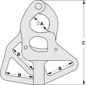 Tylaska X8A - Tack Shackle 73 mm