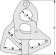 Tylaska X8A - Tack Shackle 73 mm