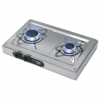 Inox Hob Unit 2 Burners