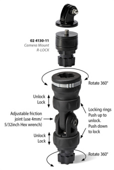Railblaza 02-4130-11 - Camera Mount R-Lock