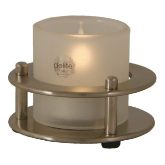 Delite 603303 - Porthole Tealight Holder Brushed Stainless Steel 55 mm