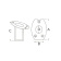 Stainless Steel Flush Mount Socket For Flagpole 20 mm