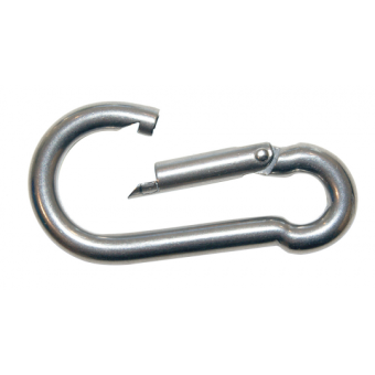 AISI 316 Carabiner With Swallow Tail Closure 4X40 mm