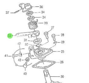 Nanni Diesel 970141306 - Governor Lever for HE Series Engines