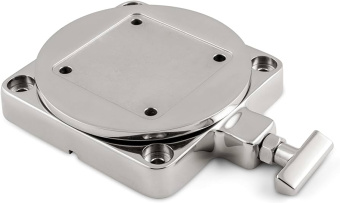Cannon 1903002 Stainless Steel Low Profile Swivel Base, 360° Rotation, 16 Locking Positions