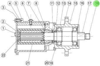 Jabsco 11258-01 - Shaft Spare Part
