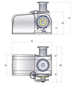 Italwinch Raja Hydraulic Windlass / Chain 12mm ISO/13mm DIN766