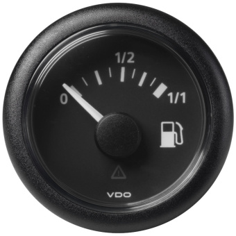 VDO A2C59514079 – ViewLine Fuel Level Gauge 90-4 Ohm Black 52 mm