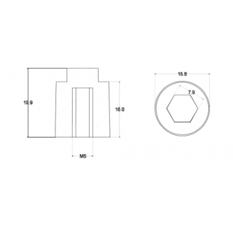 Tecnoseal Zinc Anode For Yamaha 300 - 350 HP Engine