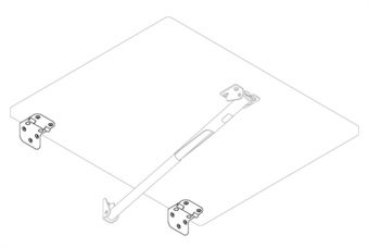 Roca 388001 - Rakego Hinge Black Anodized