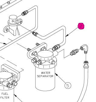 Northern Lights 27-59406 - Tube Assembly, Fuel Lift Pump Inlet 