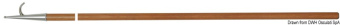 Osculati 34.459.09 - SS/Wood Boat Hook 260 cm