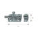 Foresti & Suardi Chromed Brass Door Bolt 59x27 mm
