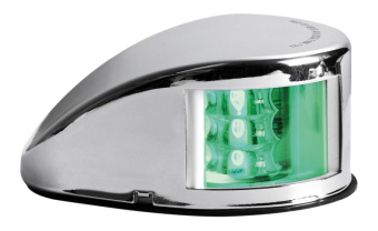 Osculati 11.037.22 - Mouse Deck Navigation Light Green Stainless Steel Body