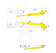 SeaStar HC5380-3 - Splashwell Mount 125-9 Hydraulic Marine Cylinder