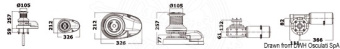 Osculati 02.533.02 - Drum Windlass Spare Deck Unit for Lewmar V6