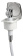 Osculati New Edge Stainless Steel Door Boat Shower with Mizar Chromed Brass Push-Button Shower Head 88x95 mm with White Nylon Hose 2,5 meter - 15.243.90