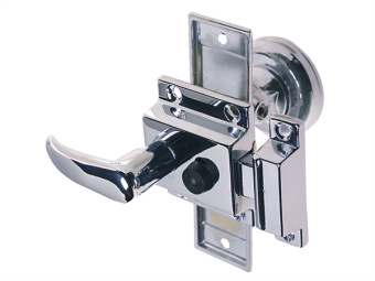 Rim Latch Set 15-35 mm Sliding Lock Button