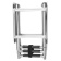 Lalizas 99503 - Platform Ladder, Telescopic, 3 Steps, Stainless Steel 316, 220x880mm