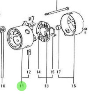 Nanni Diesel 970147302 - Starter Yoke for 2.40HE Engines