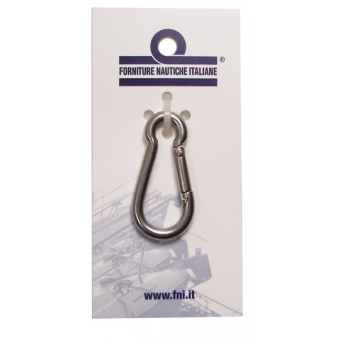 AISI 316 Carabiner In Blister 4X40 mm