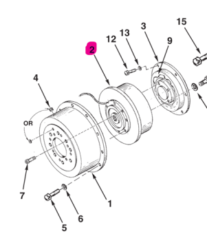 Northern Lights 34-60028 - Electric Clutch, H-36 B-Spline 24 Volt 