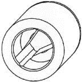 CEF Impeller ø12,7xø58,5x21,5mm - 10 Blades