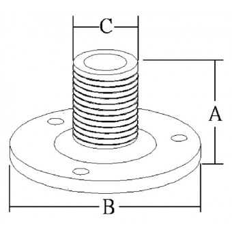 Round Stainless Steel Antenna Base