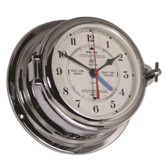 Schatz Tide Clock Midi Brass Chrome Ø155 mm
