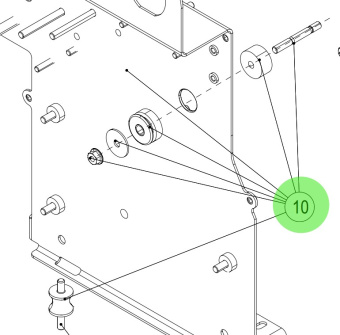 Steyr 501105 - Electrical Base Plate Including Rubber Mounts for Steyr SE Series Engines
