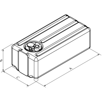 Can SB Fuel Tank - Plastic - 53 L - 55X39X29 cm
