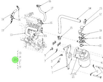 Nanni Diesel 48878004 - Fuel Filter Hose for N3.30 and N4.38 Engines