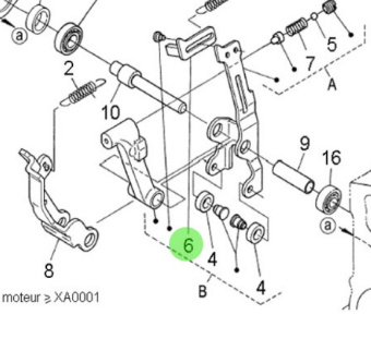 Nanni Diesel 970310366 - Governor Thrust Lever for Speed Regulator Systems